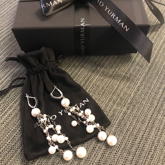 David Yurman Jewelry - DAVID YURMAN Silver Oceanica Fringe Drop Earrings